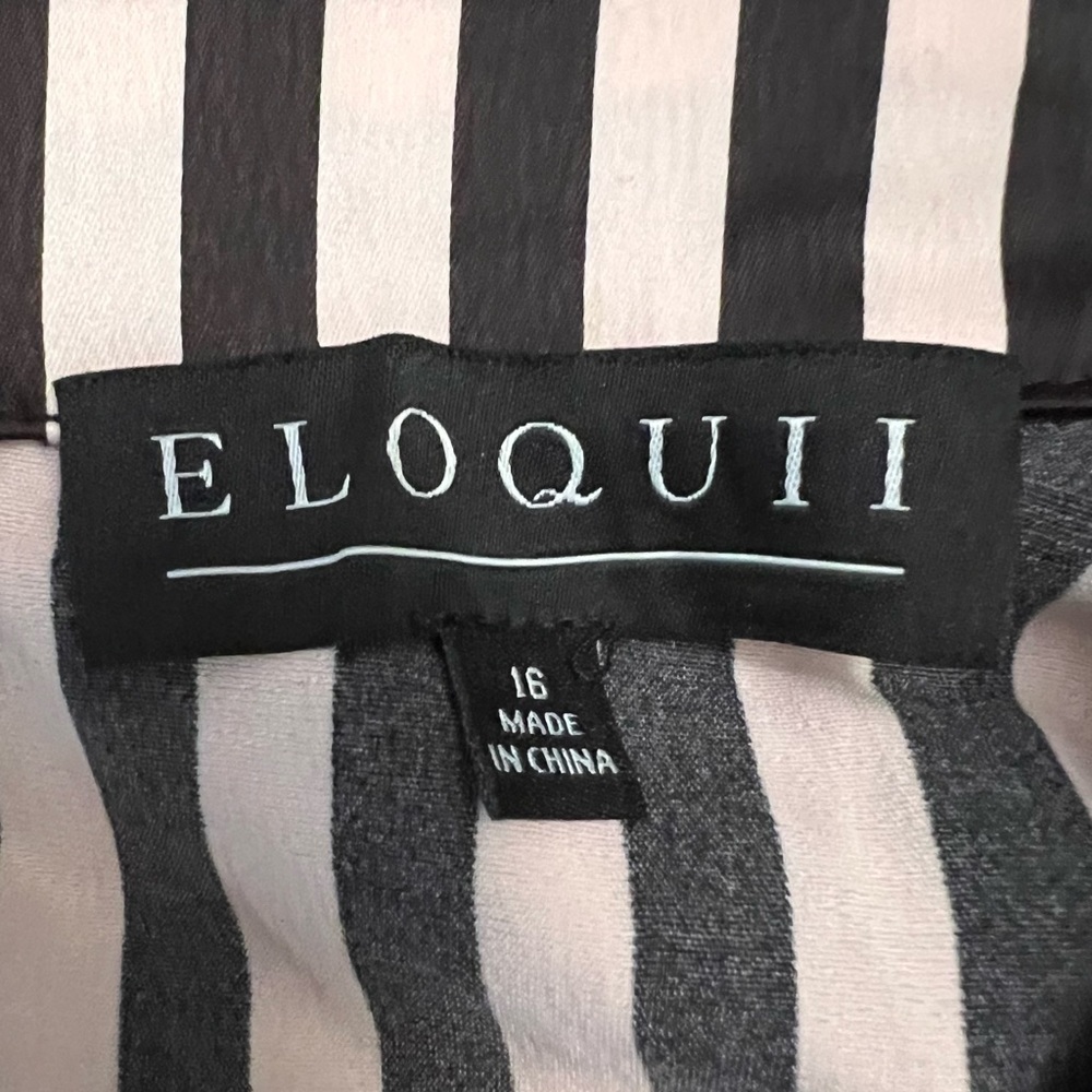 NWT Eloquii Pink and Black Satin Jumpsuit - Picture 7 of 9